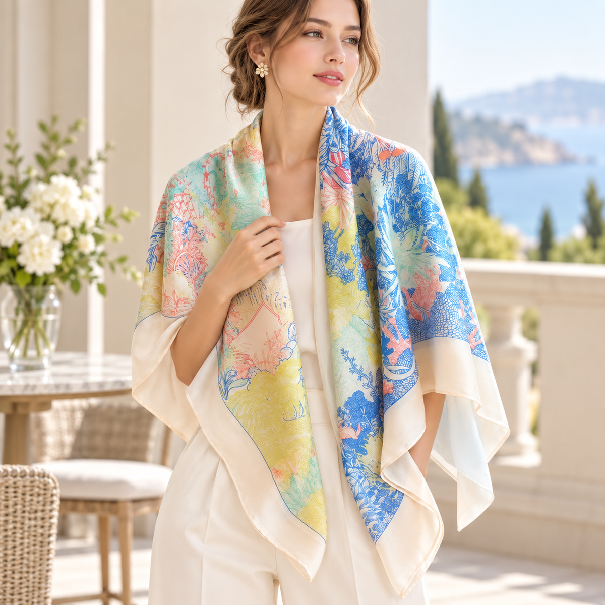 Gemviera | Serenity Garden Scarf