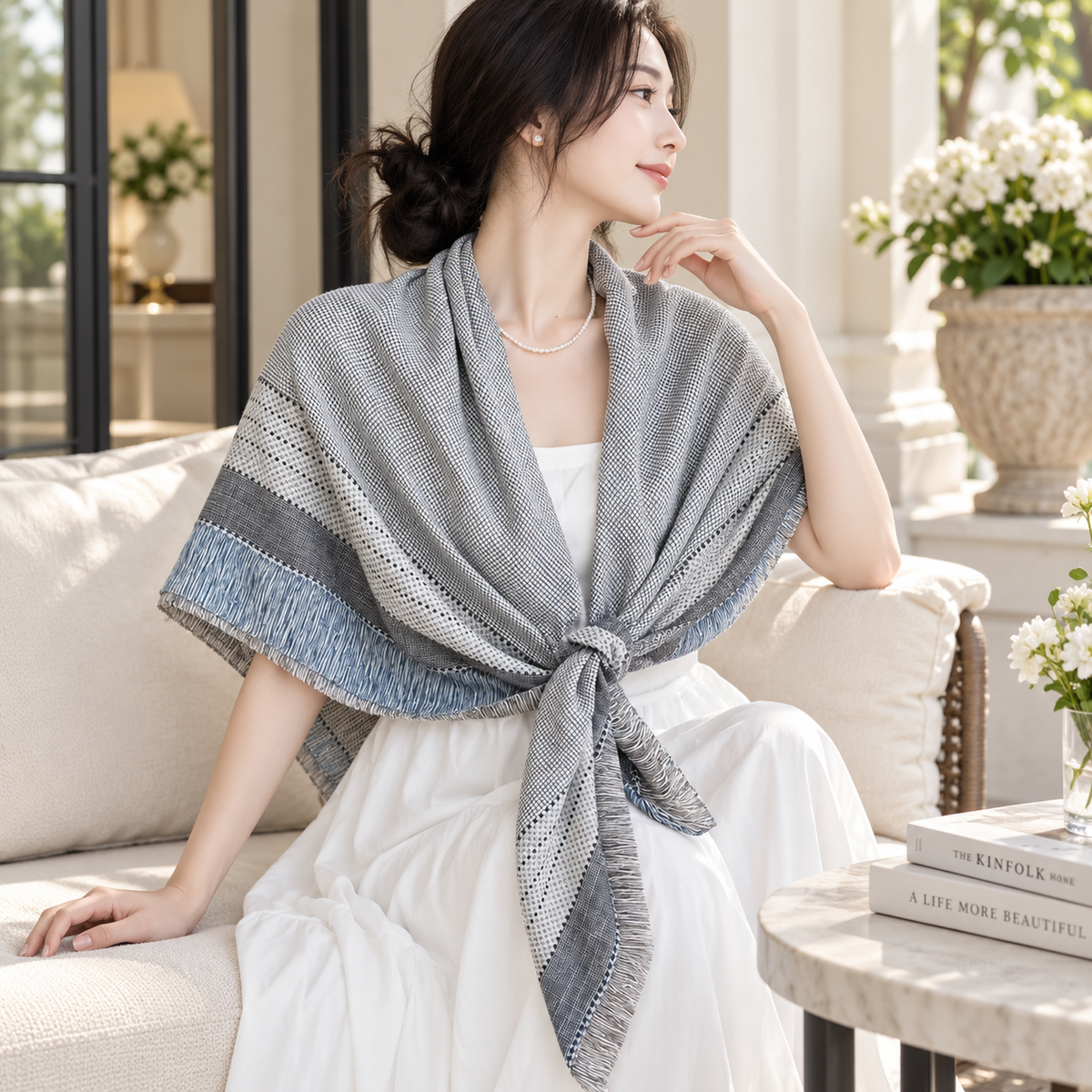 Gemviera | Monochrome Heritage Scarf