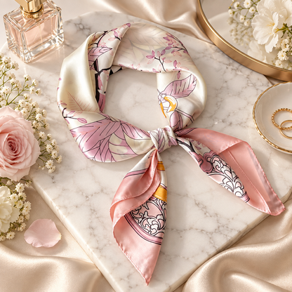 Gemviera | Rosalie Botanical Silk Scarf