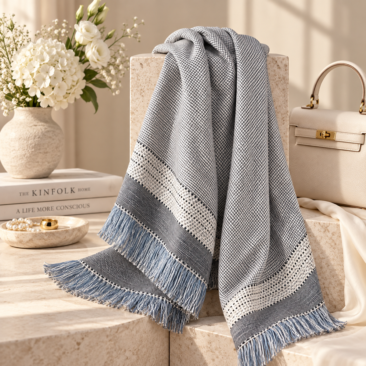Gemviera | Monochrome Heritage Scarf