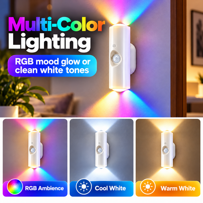 ✨ Magnetic Smart Motion Sensor with RGB Lighting – Customizable Ambience 🌈💡
